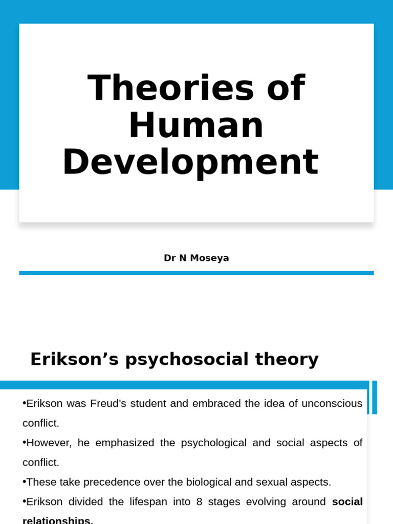 4 HPSY012 - Theories of Human Development - Erik Erickson | PDF ...