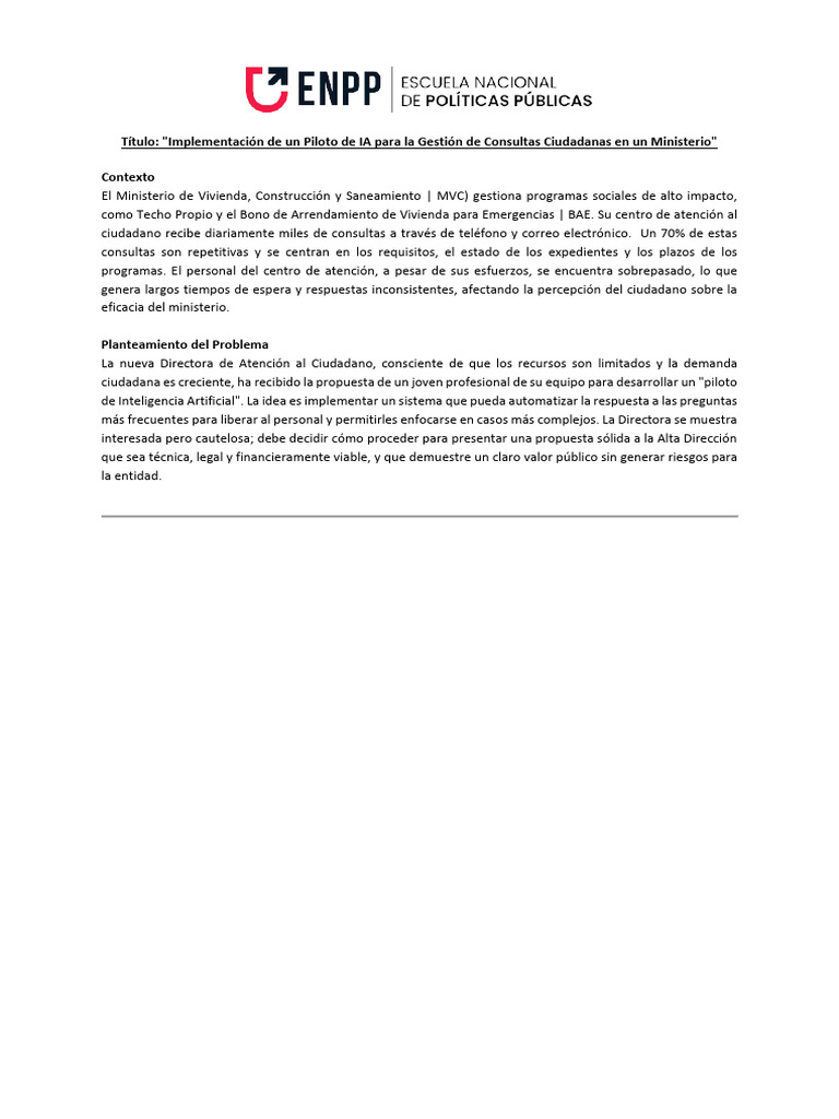 ENPP - Inteligencia Artificial en El Sector Público - Caso de Estudio ...
