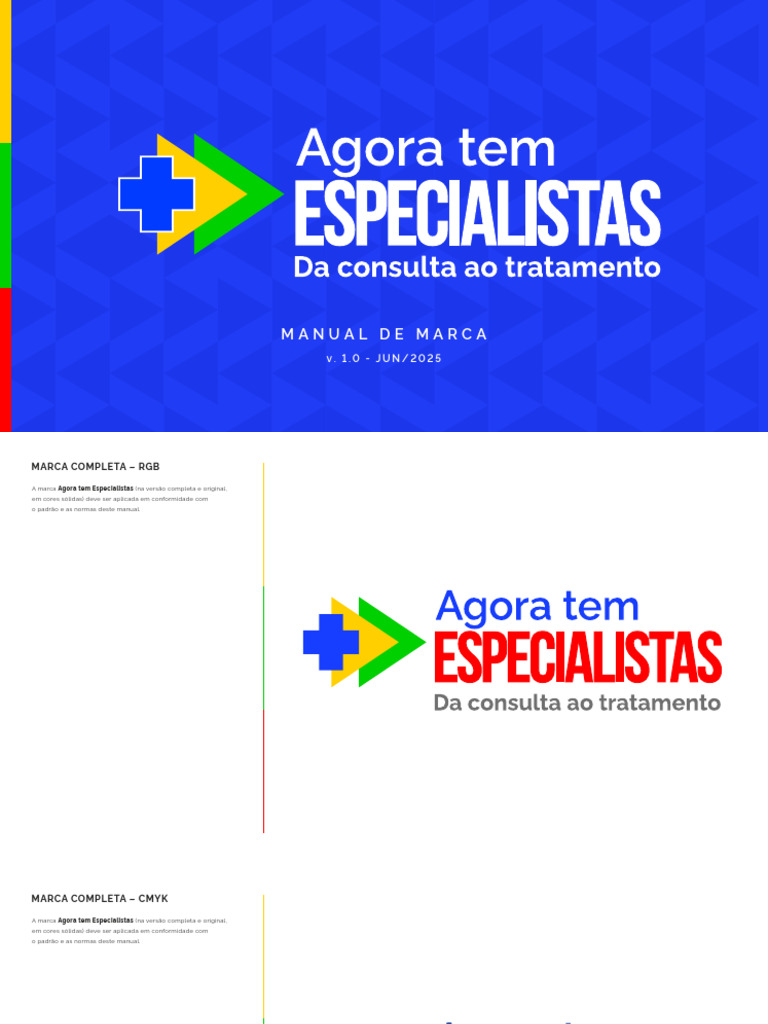 Manual de Identidade Visual - Agora Tem Especialistas - IDV | PDF | Cor ...