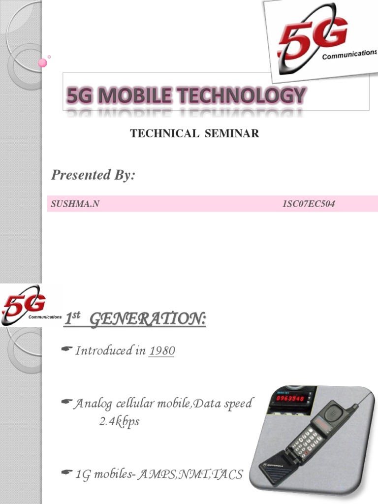 Evolution of Mobile Networks: 1G to 5G | PDF | 4 G | Wi Max