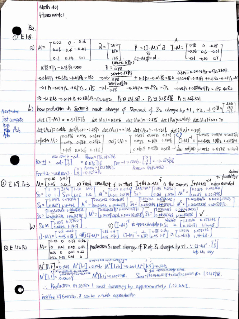 Math 401 Homework 1 | PDF