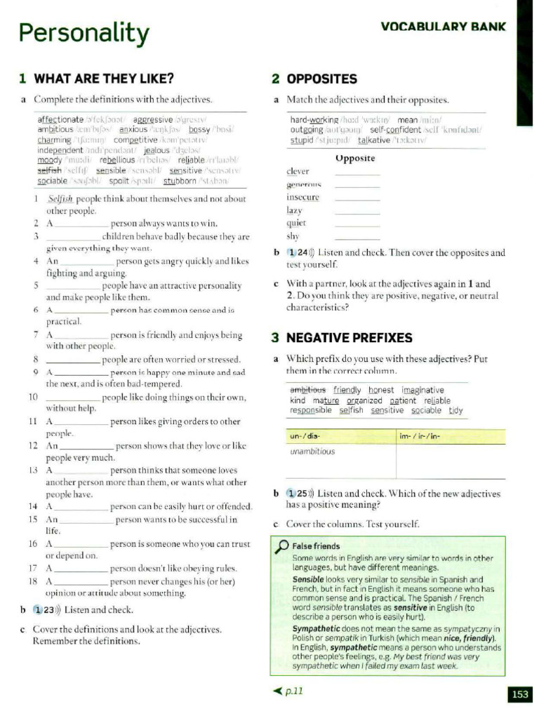 Personality - E File Int | PDF