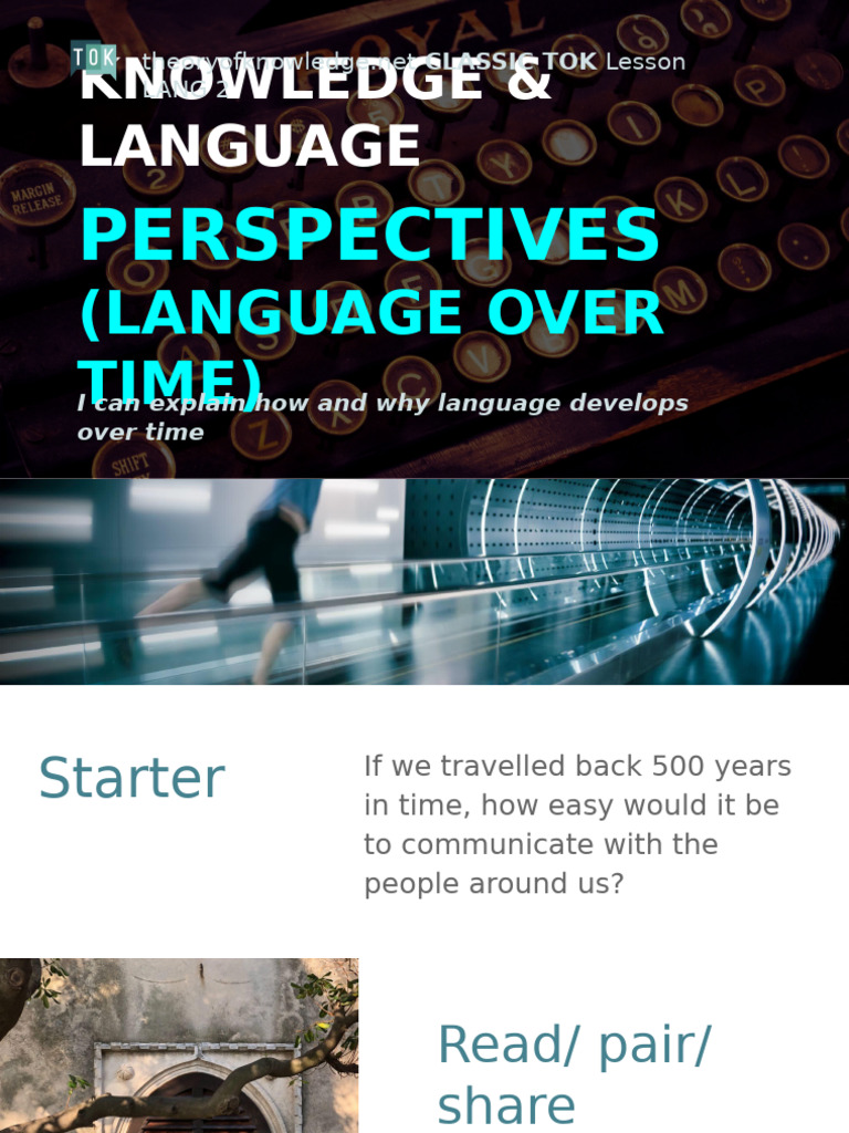 Language Evolution and Understanding | PDF