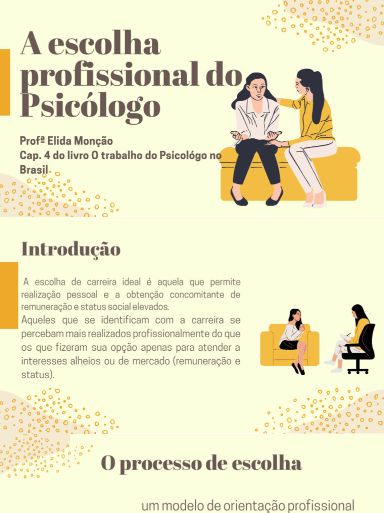 Fatores na Escolha da Carreira em Psicologia | PDF