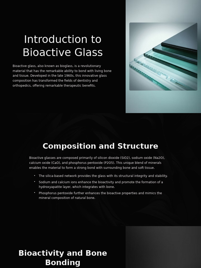 Introduction to Bioactive Glass | PDF | Health Sciences | Medical ...