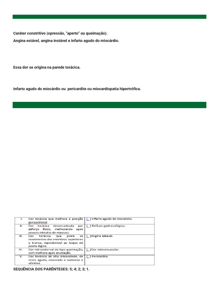 1 Etapa - ANIS II Respostas | PDF | Dor | Hipertensão
