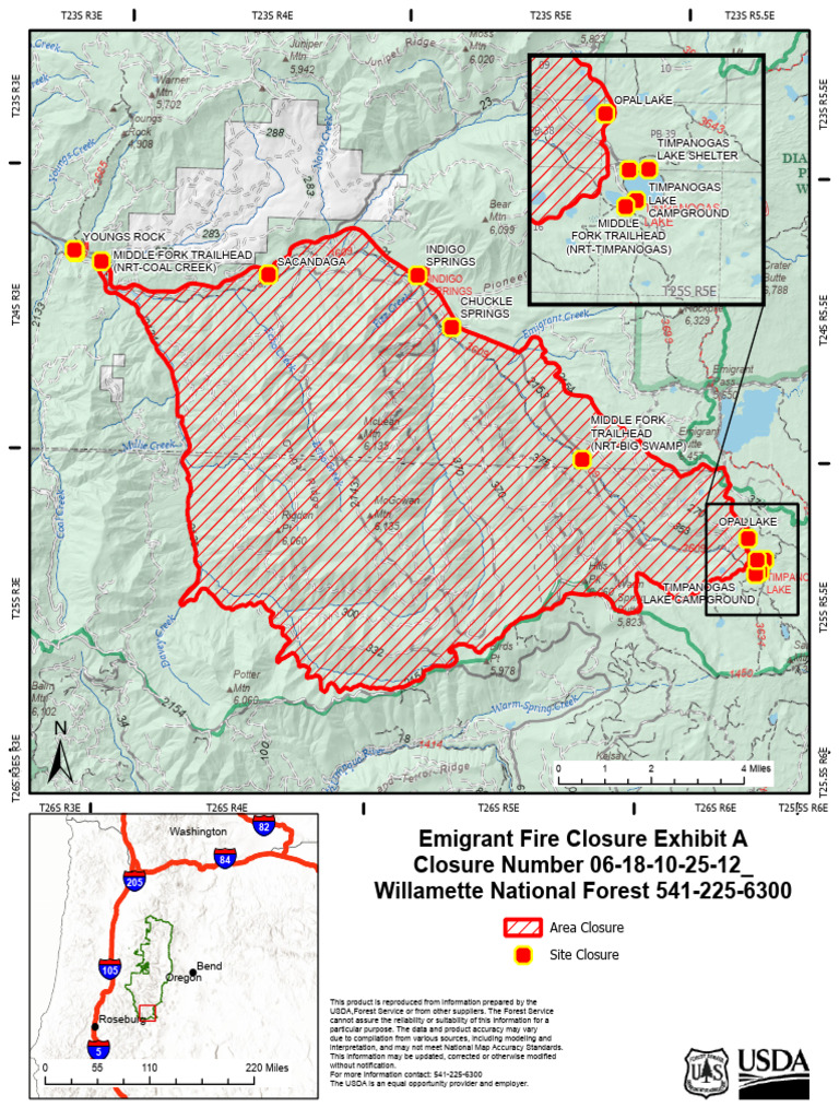 Emigrant Fire Area Closure Order | PDF
