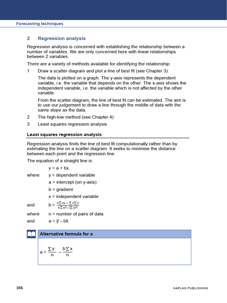 Linear Regression Analysis Techniques | PDF | Regression Analysis ...