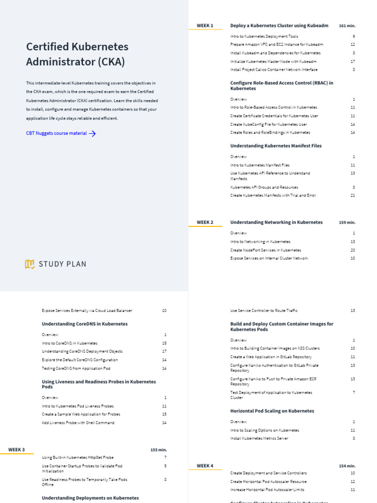 CKA Certification Training Overview | PDF | Distributed Computing ...
