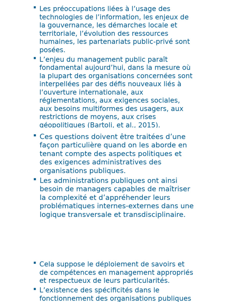 Management des administrations publiques | PDF | Gouvernance
