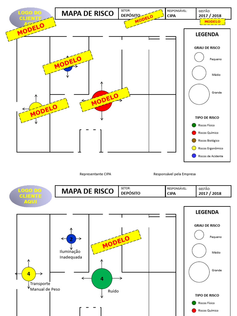 Mapa de Risco do Setor de Depósito | PDF