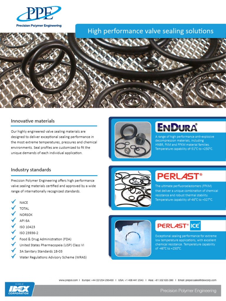 High-Performance Valve Sealing Solutions | PDF | Leak | Valve