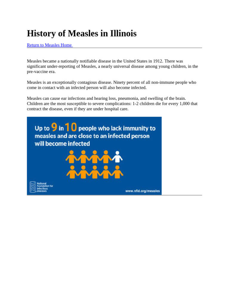 Measles History and Vaccination in Illinois | PDF | Measles | Vaccination