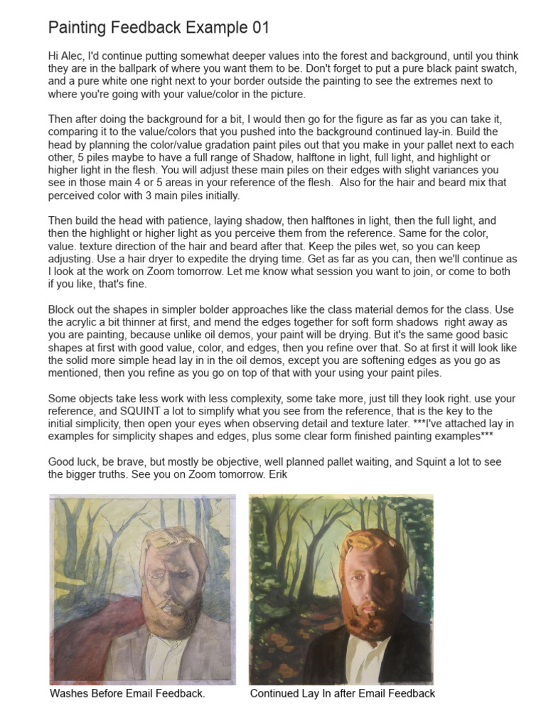 Painting Techniques and Feedback | PDF | Paintings