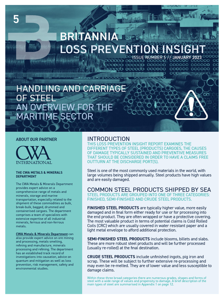 Steel Cargo Damage Prevention Guide | PDF | Cargo | Scrap