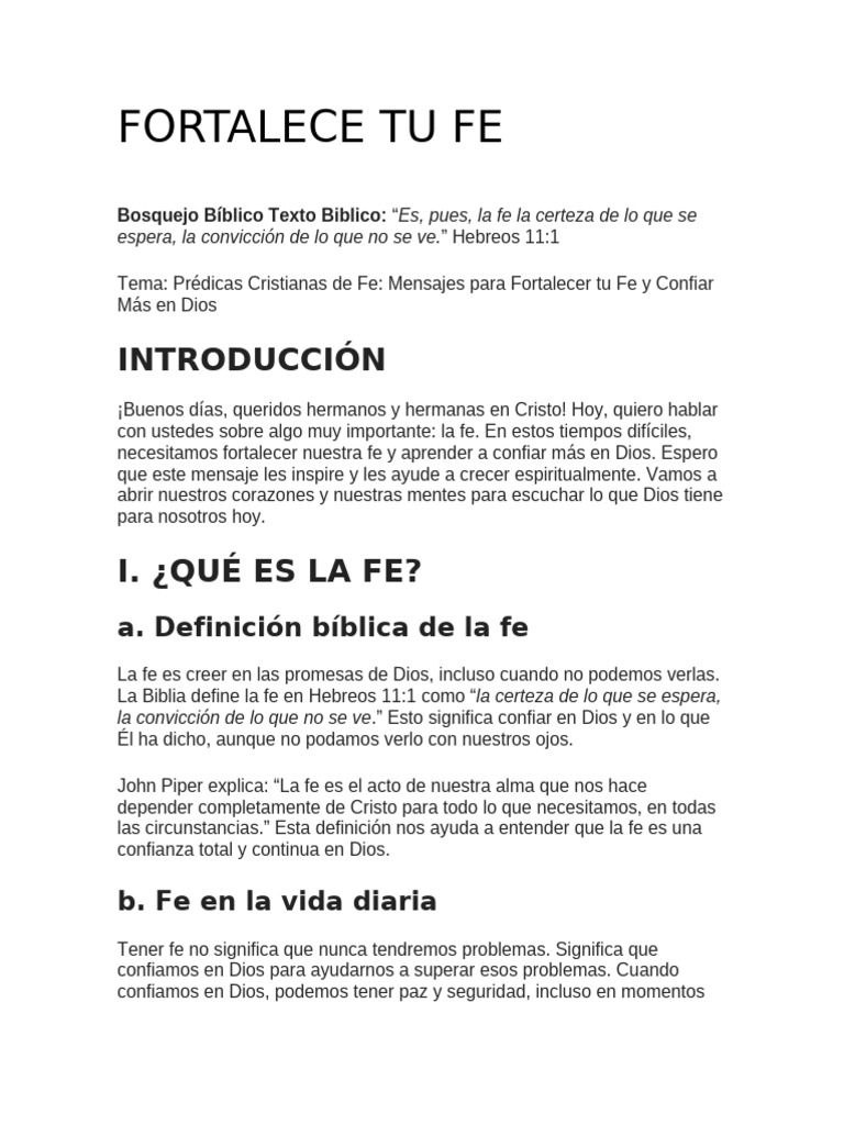 Fortalece tu Fe: Mensajes Cristianos | PDF | Fe | David
