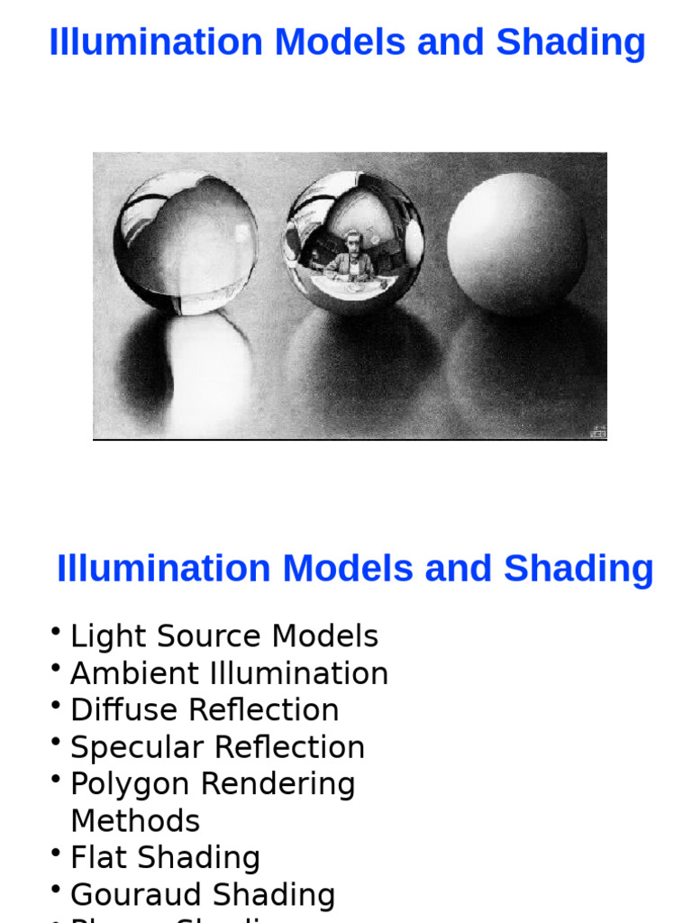 Illumination Models and Shading Techniques | PDF | Waves | Computer ...