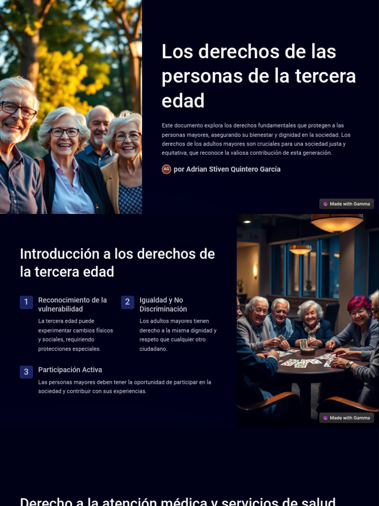 Derechos de las Personas Mayores | PDF | Vejez | Cuidado de la salud