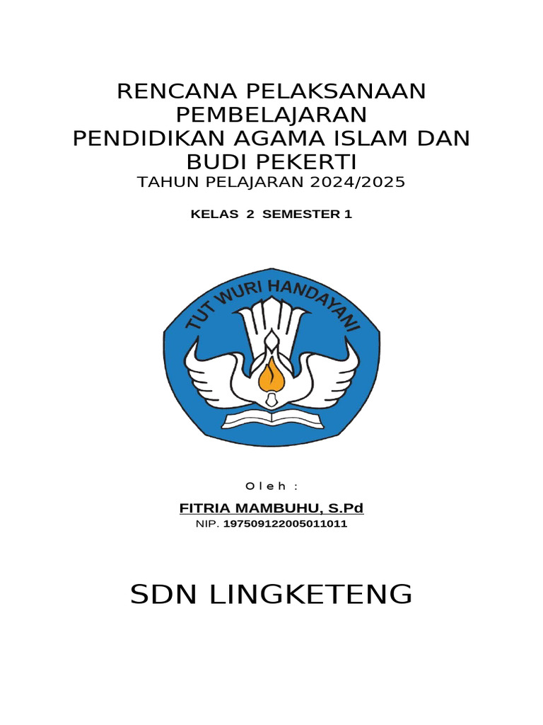 Cover RPP PAI Kurikulum 2013 | PDF