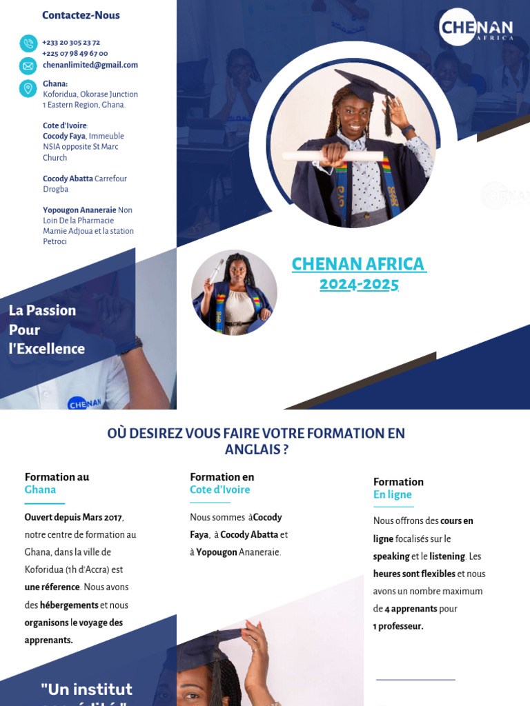 Formation en anglais au Ghana et Côte d'Ivoire | PDF