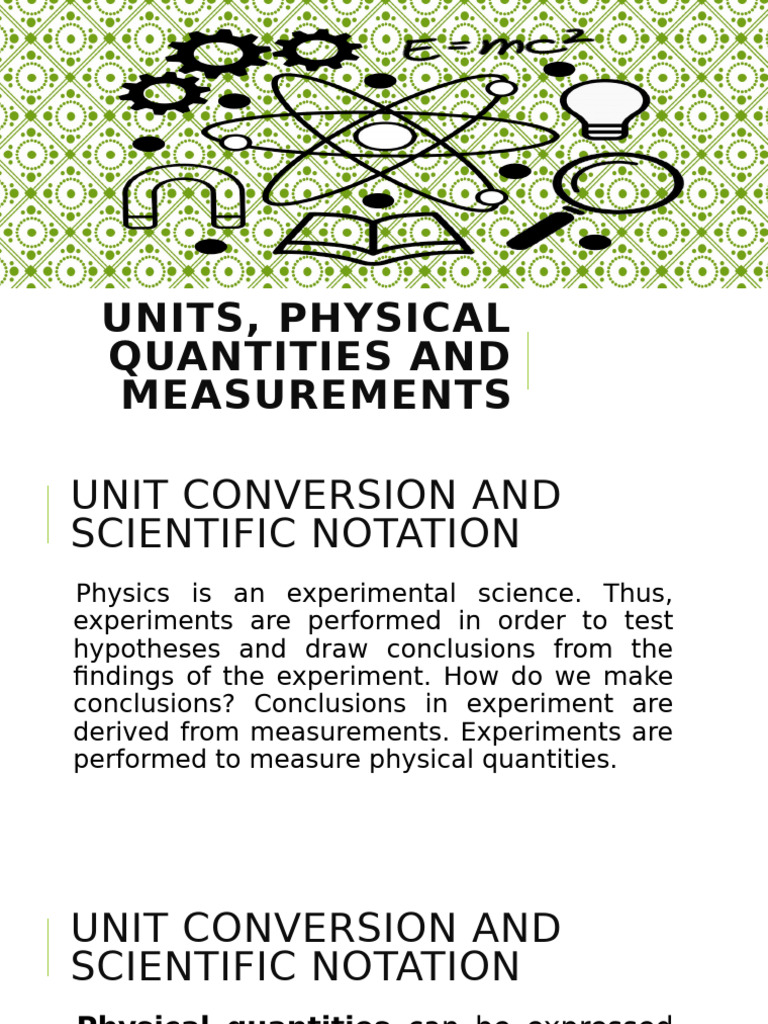 Lesson 1 Units | PDF | International System Of Units | Significant Figures