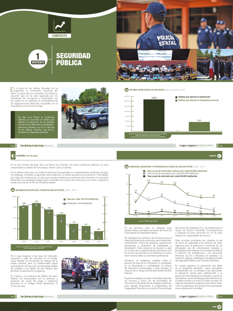 Delitos en San Luis Potosí 2015-2021 | PDF | Policía | Valores