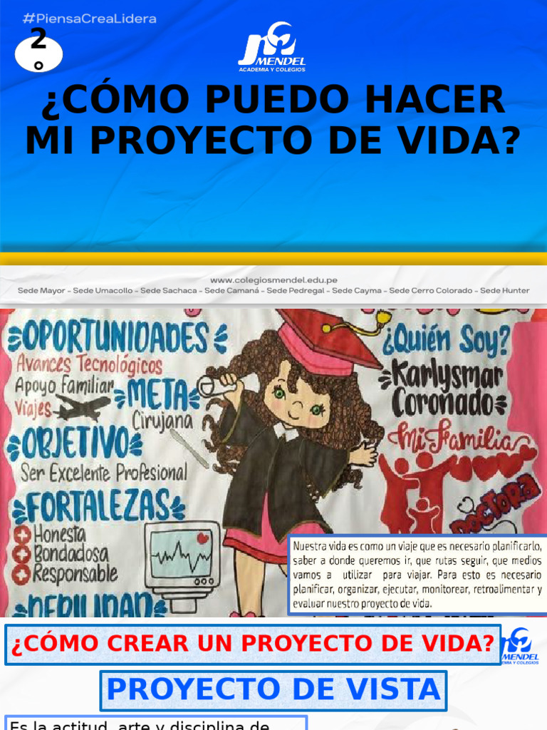 2° Cómo Puedo Hacer Mi Proyecto de Vida | PDF