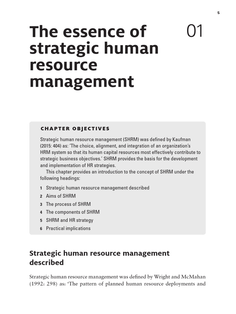 Understanding SHRM Objectives | PDF | Human Resource Management ...