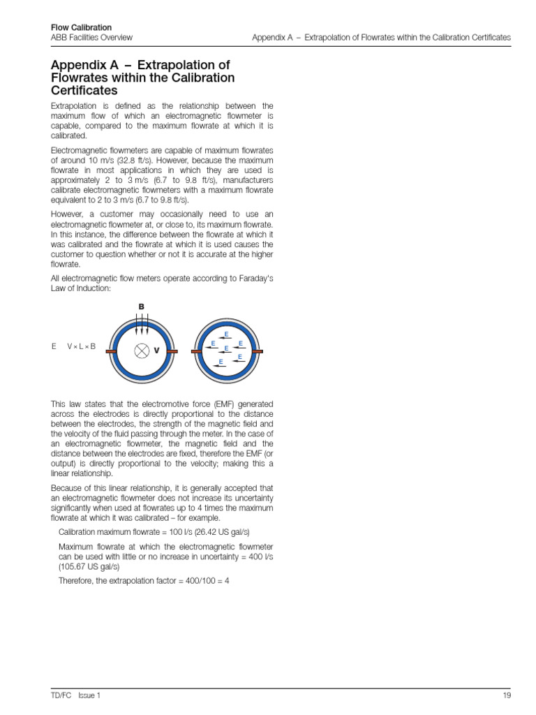 Electromagnetic Flowmeter Calibration Guide | PDF | Flow Measurement ...