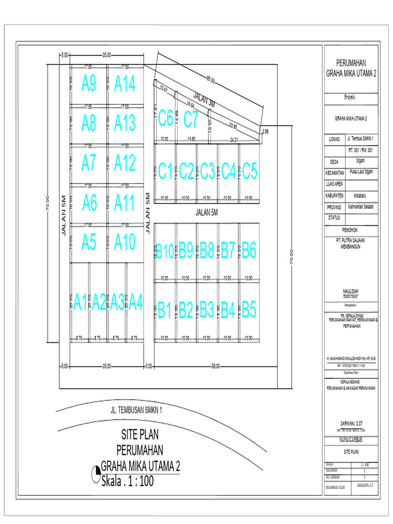 Site Plan for Graha Mika Utama 2 | PDF | Chess