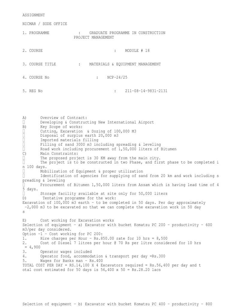 100-Day Airport Construction Plan | PDF | Asphalt | Road Surface