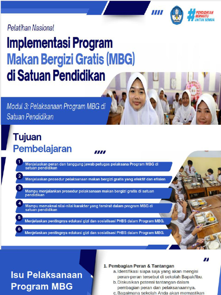 Modul 3. Pelaksanaan MBG | PDF