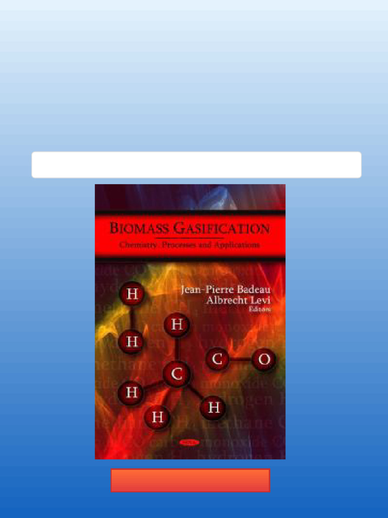 Biomass Gasification Chemistry Processes and Applications 1st Edition ...