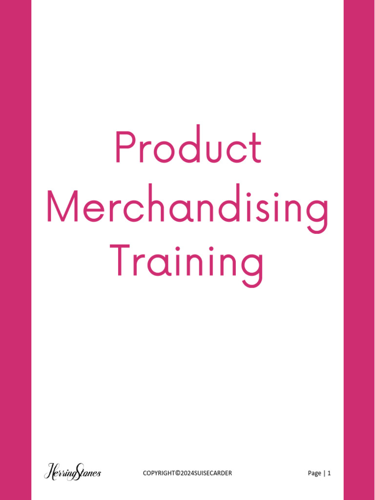 Product Merchandising Training Guide | PDF | Merchandising | Business ...