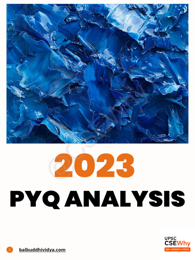 PYQ 2023 Analysis and Insights | PDF | Titanium | Open Market Operation