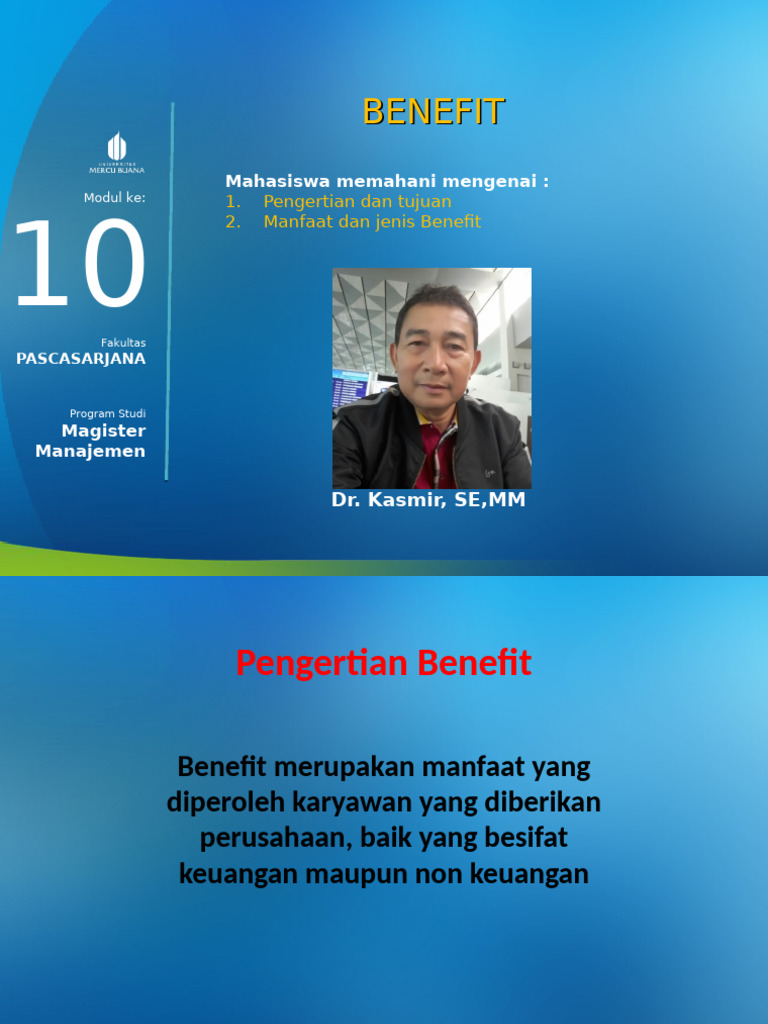 10 Manfaat Pemberian Benefit Karyawan | PDF