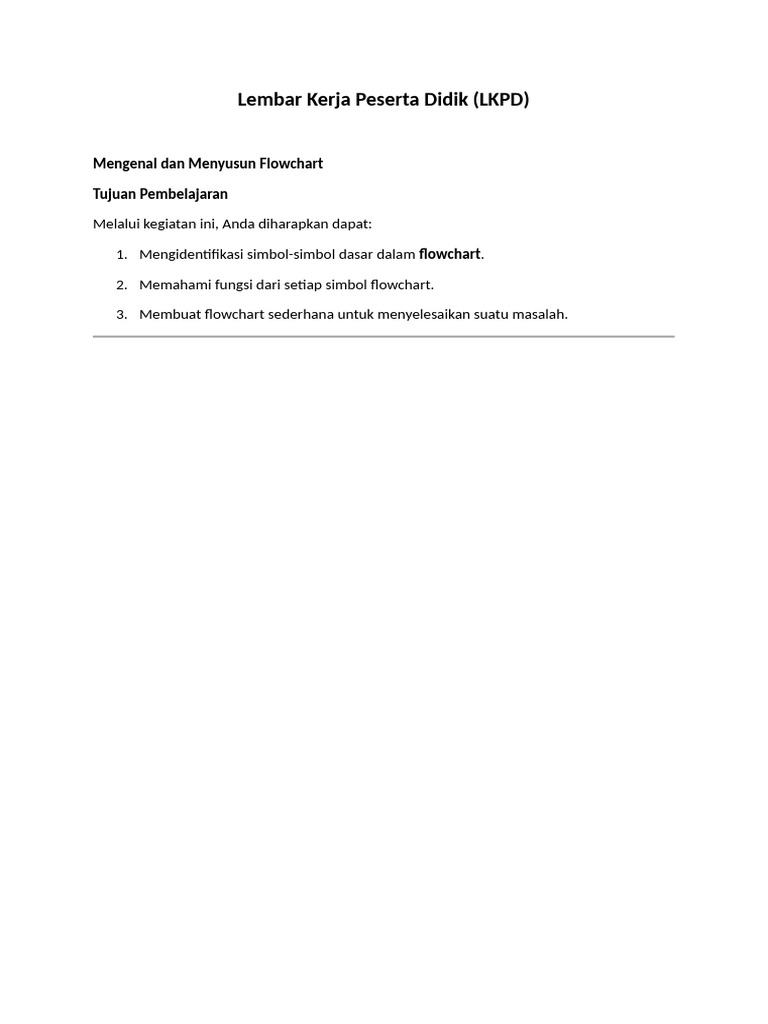 Panduan Membuat Flowchart Sederhana | PDF