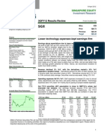 Singapore Stock Exchange 18 April 2012