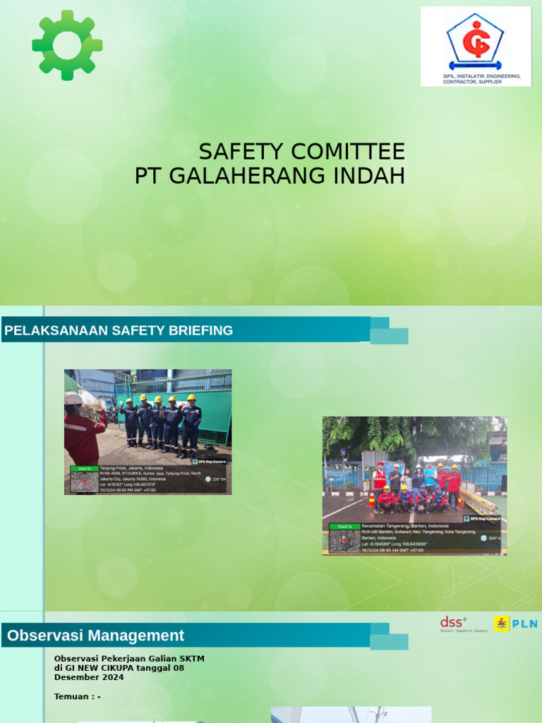 Persentasi Safety Comitte 20 DES 24 | PDF