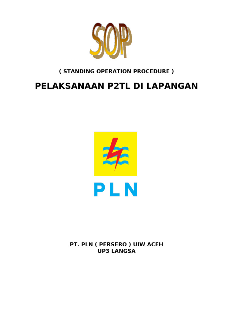 SOP Pelaksanaan P2TL PT PLN Aceh | PDF
