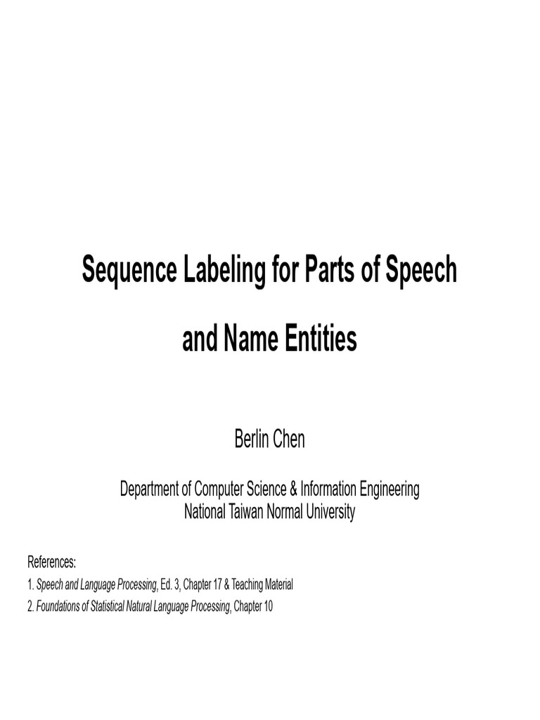 POS Tagging and Sequence Labeling in NLP | PDF | Part Of Speech | Noun