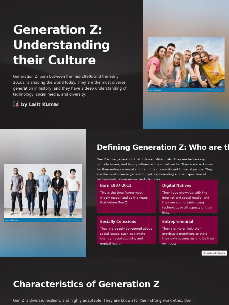 Exploring Generation Z Culture | PDF | Social Media | Popular Culture ...