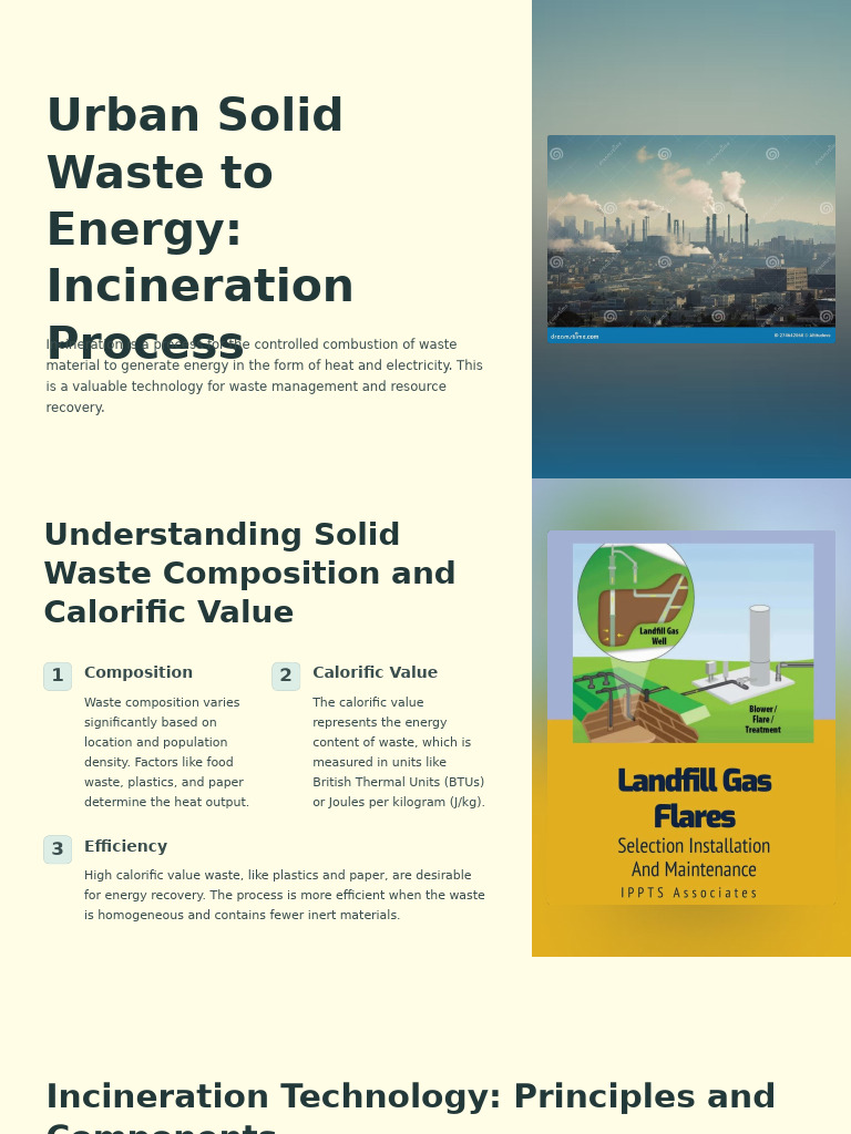 Urban Solid Waste To Energy Incineration Process | PDF | Incineration ...