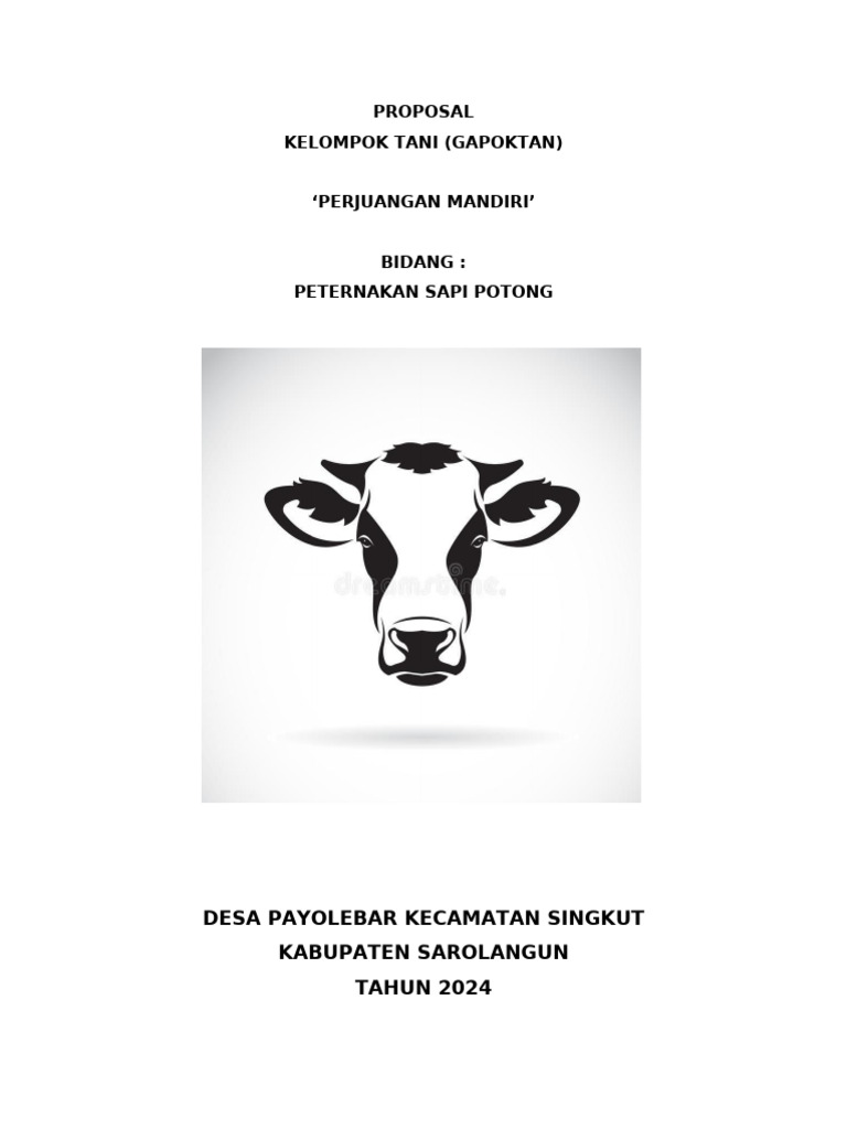 Proposal Ternak Sapi | PDF