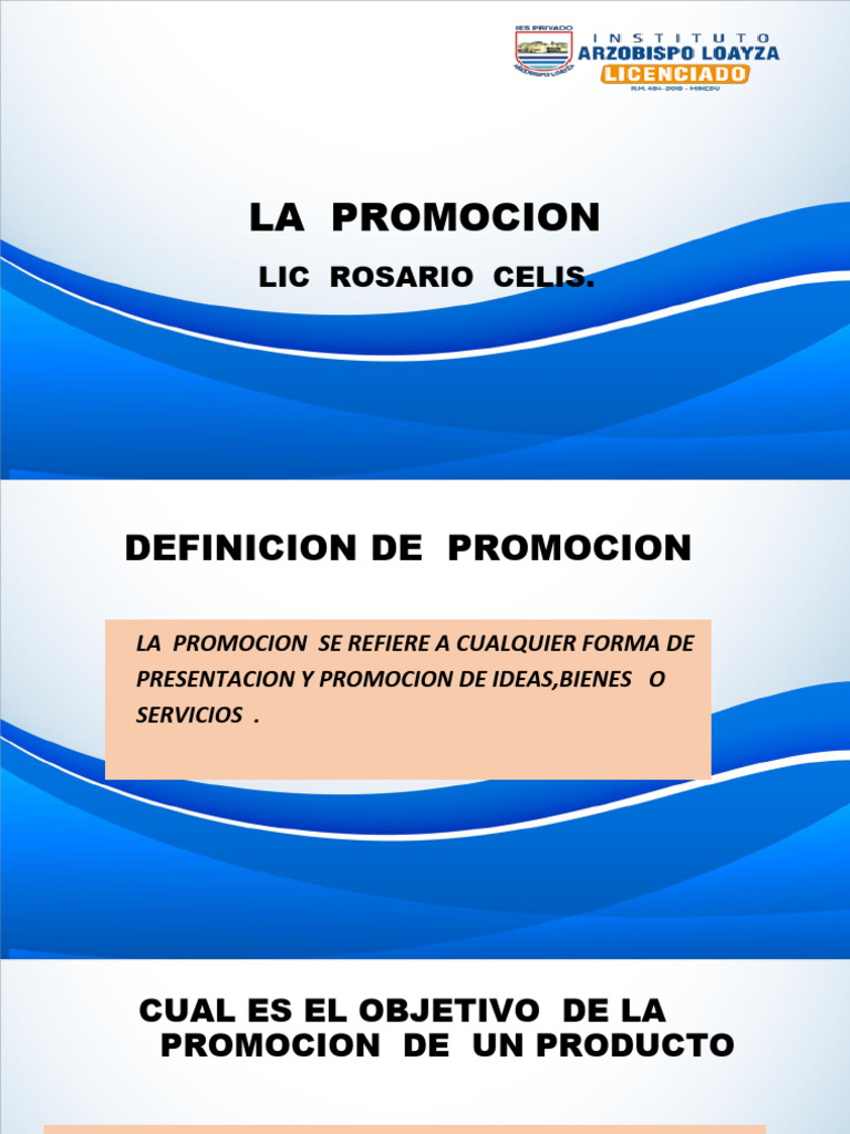 CLASE 14_PROMOCION | PDF | Marketing | Producto (Negocio)