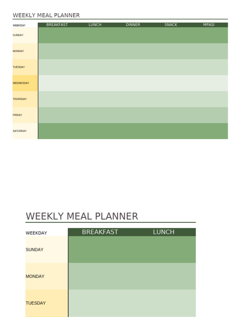 Meal Planner | PDF