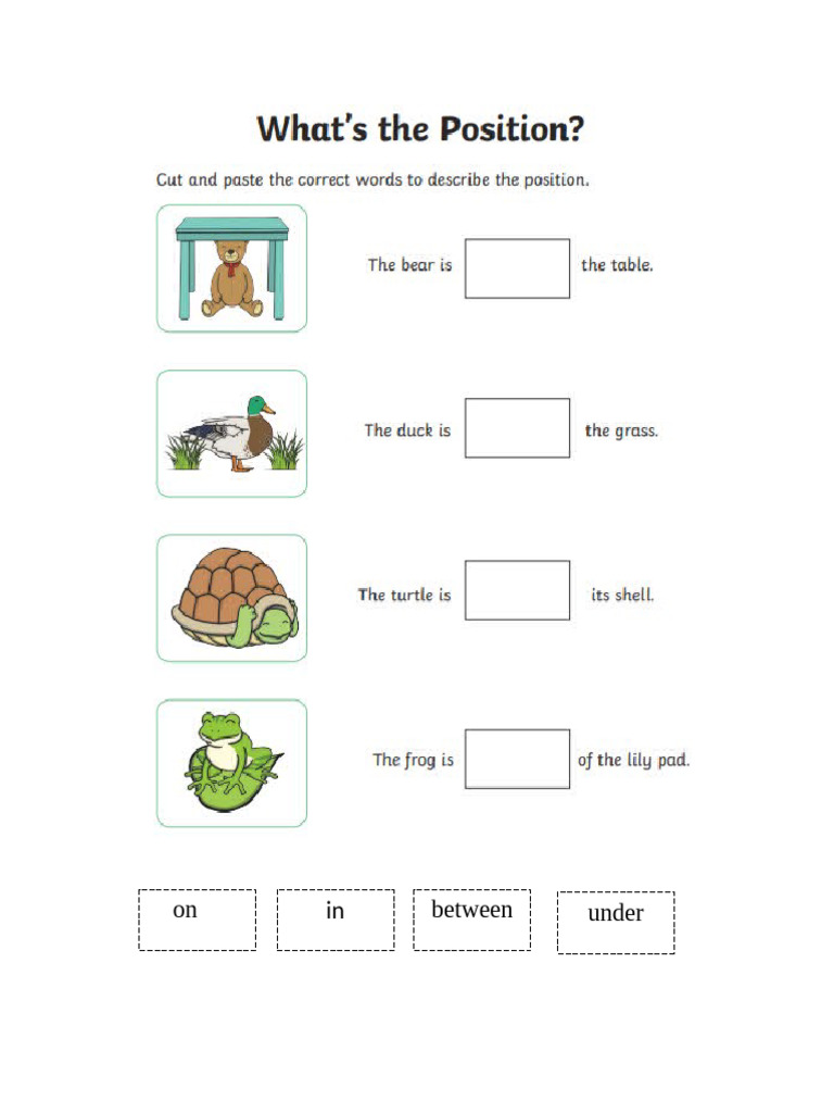 Homework Prepositions Primero | PDF