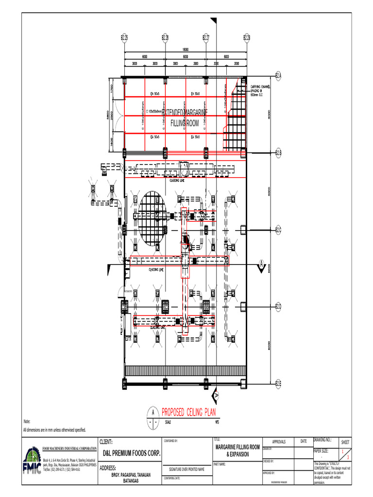 Margarine Filling Room Design Plans | PDF | Office Equipment | Office Work