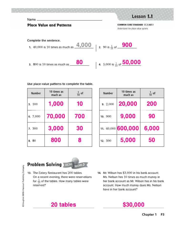 Ch. 1 Answer Key | PDF