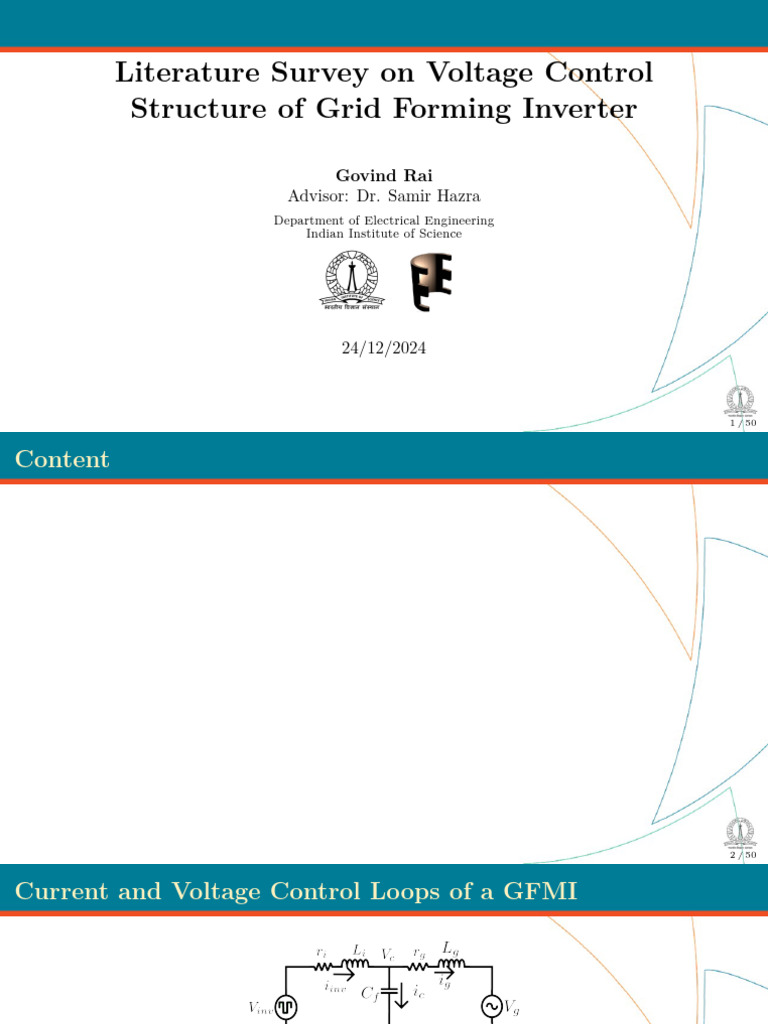 Voltage Control in Grid-Forming Inverters | PDF | Power Inverter ...
